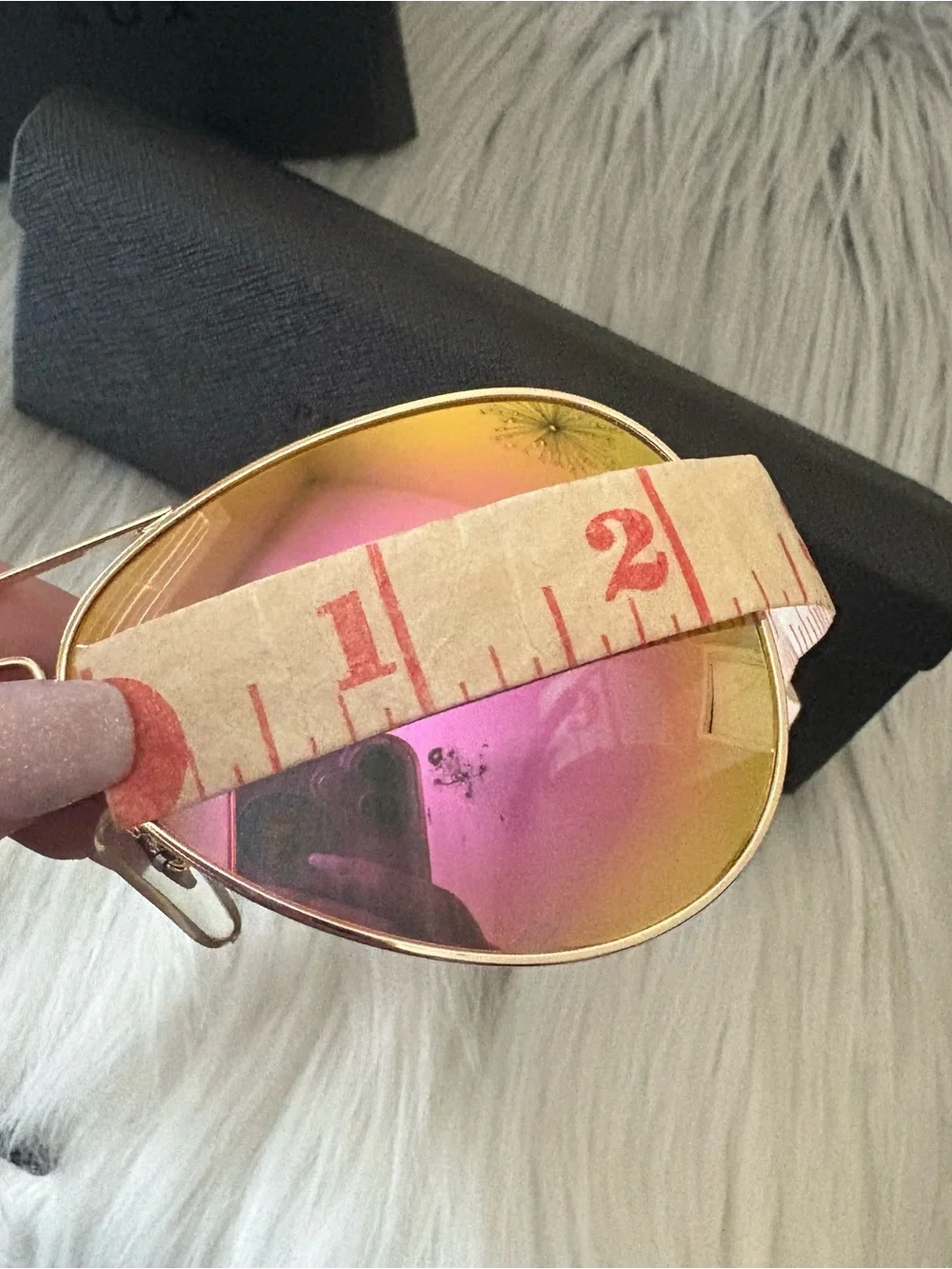 Prive Revaux “The Commando” Aviator Sunglasses - Sunset Pink - SCRATCHED
